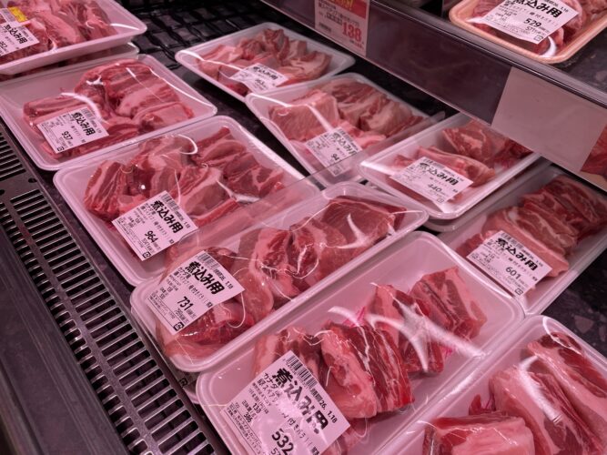 豚スペアリブ売り場